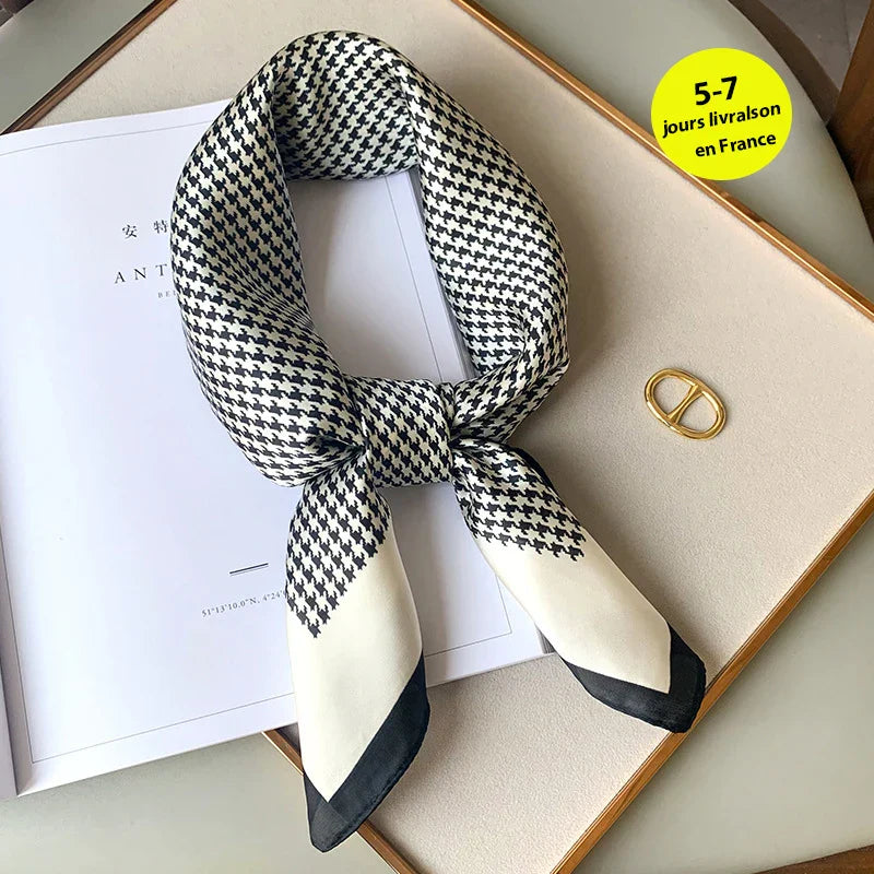 Fashion Scarves for Women Shawl Print Silk Satin