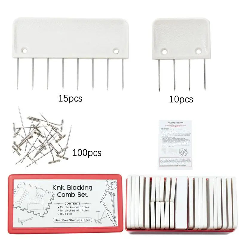 Knit Blockers Set Stainless Steel Knitting Blocking Mats