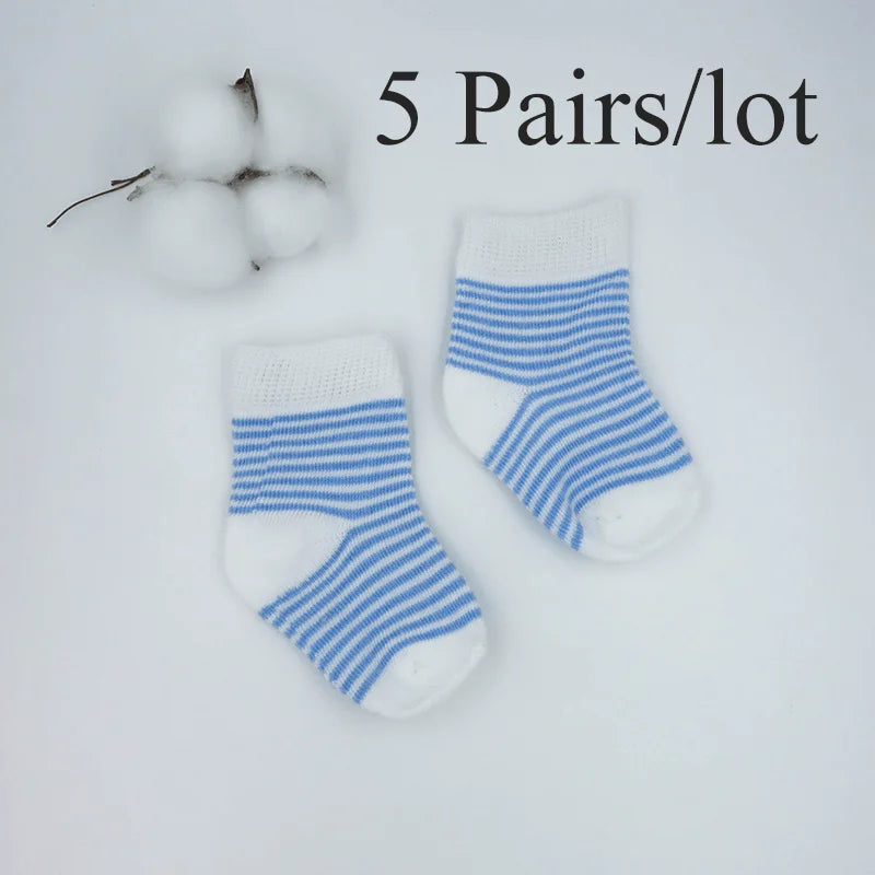 1 Pairs Sets 06M Baby Blue Striped Socks