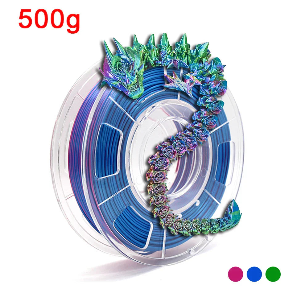 Tricolor 3D Printer Filament Silk PLA 3 Color