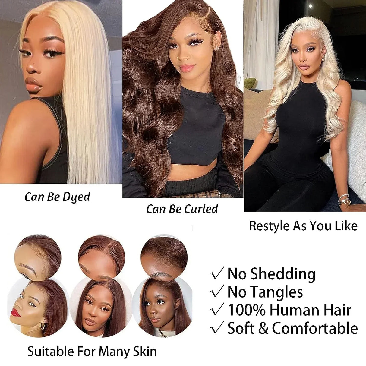13x4 Bone Straight Lace Front Wigs Human Hair