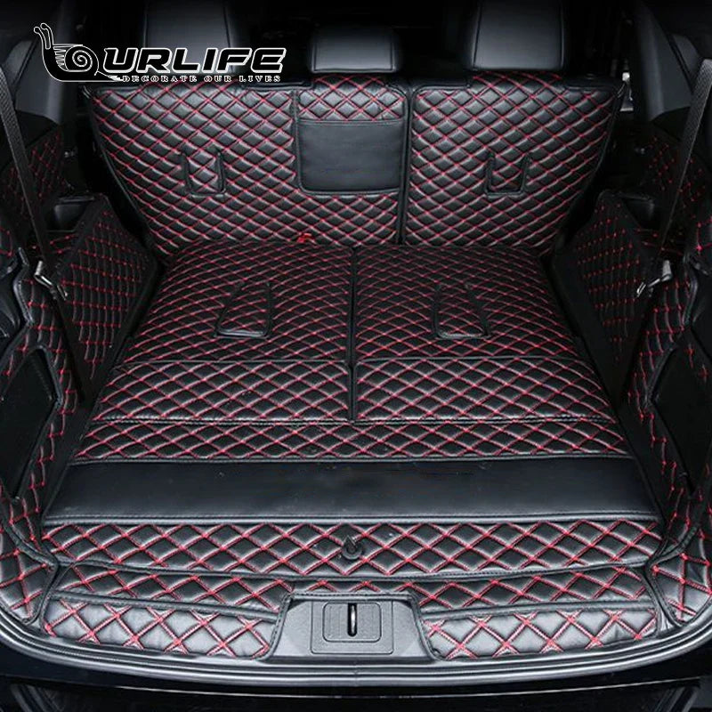 For GAC Trumpchi GS8 2021 2022 2023 2024 Accessories Car Boot Mat Rear Trunk Liner Cargo Leather Tray Protector Accessories Mats