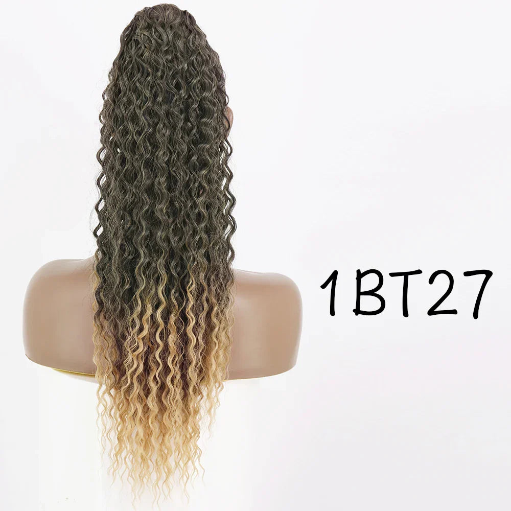 LISI GIRL Synthetic Drawstring Ponytail Long Curly Ponytail