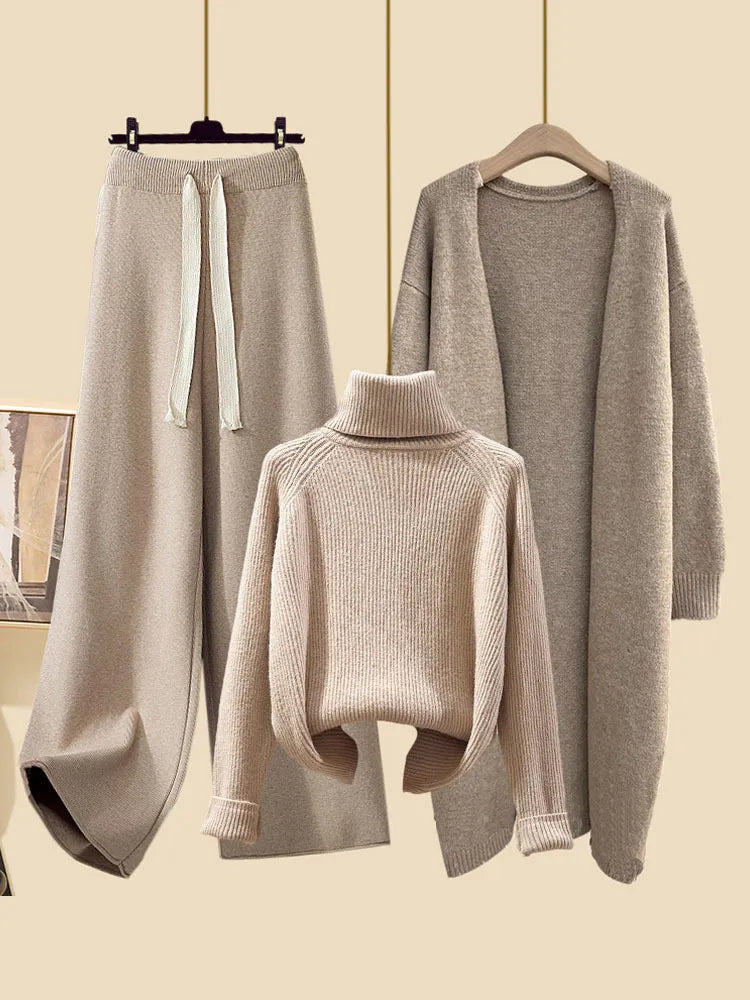 Autumn Winter Warm Knitwear Sets For Women Outfits