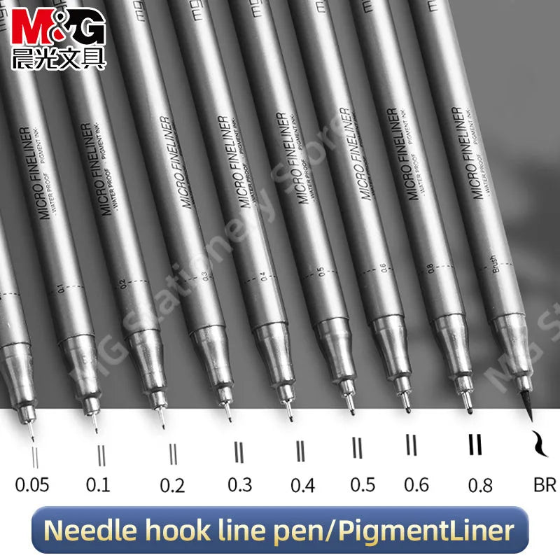 M&G PigmentLiner Needle tip pen Stabilo 0.2/0.3 sketch