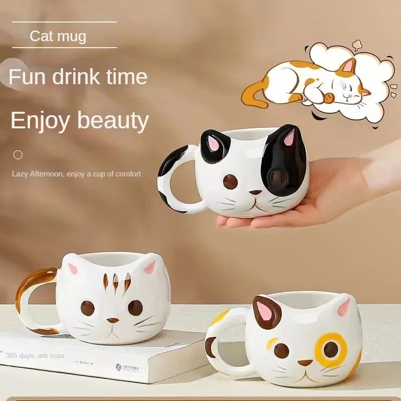 Creative Cat Shaped Mug Cups of Coffee Cup