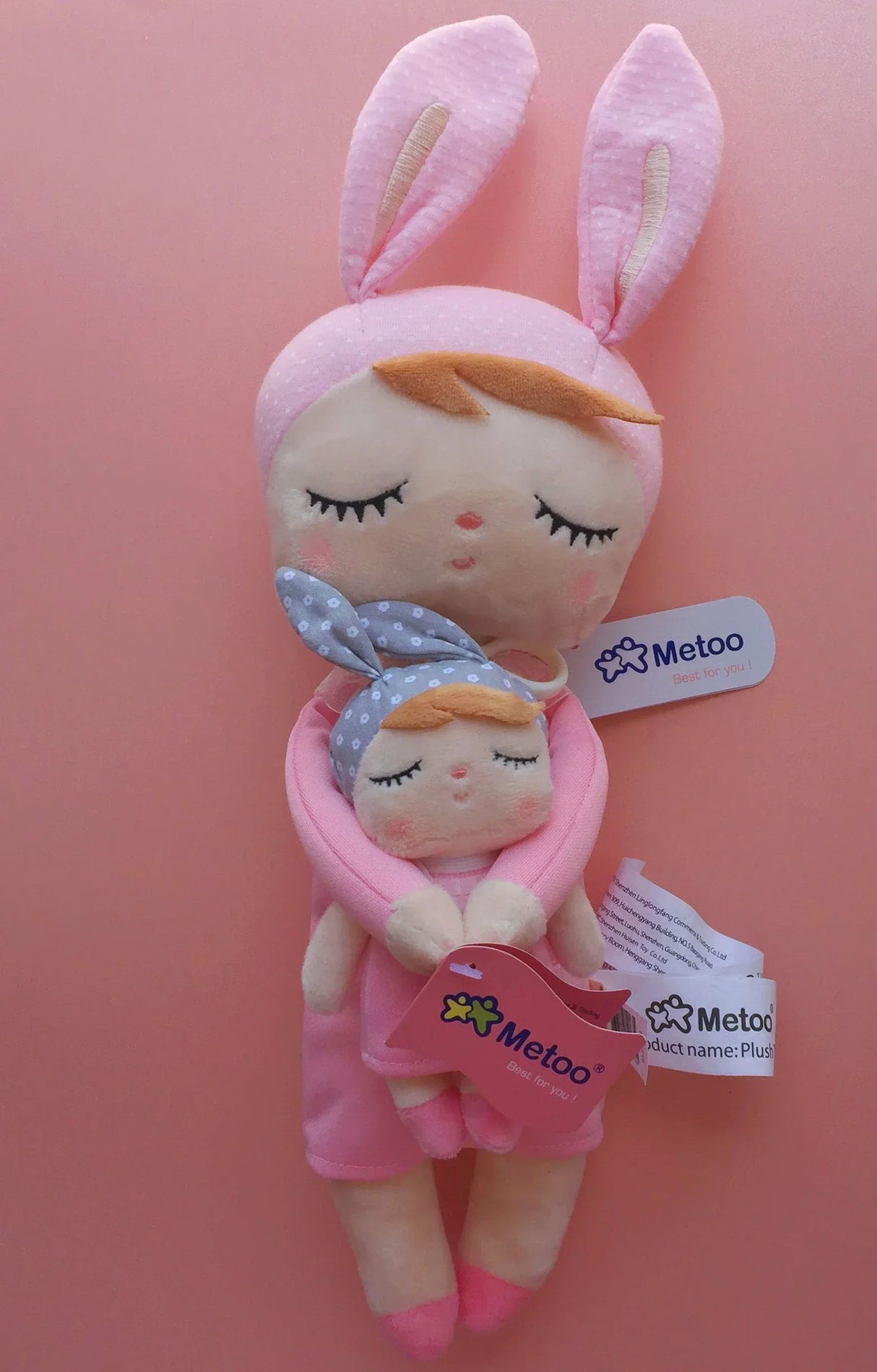 Metoo Doll Stuffed Toys Kawaii Mother and Kid