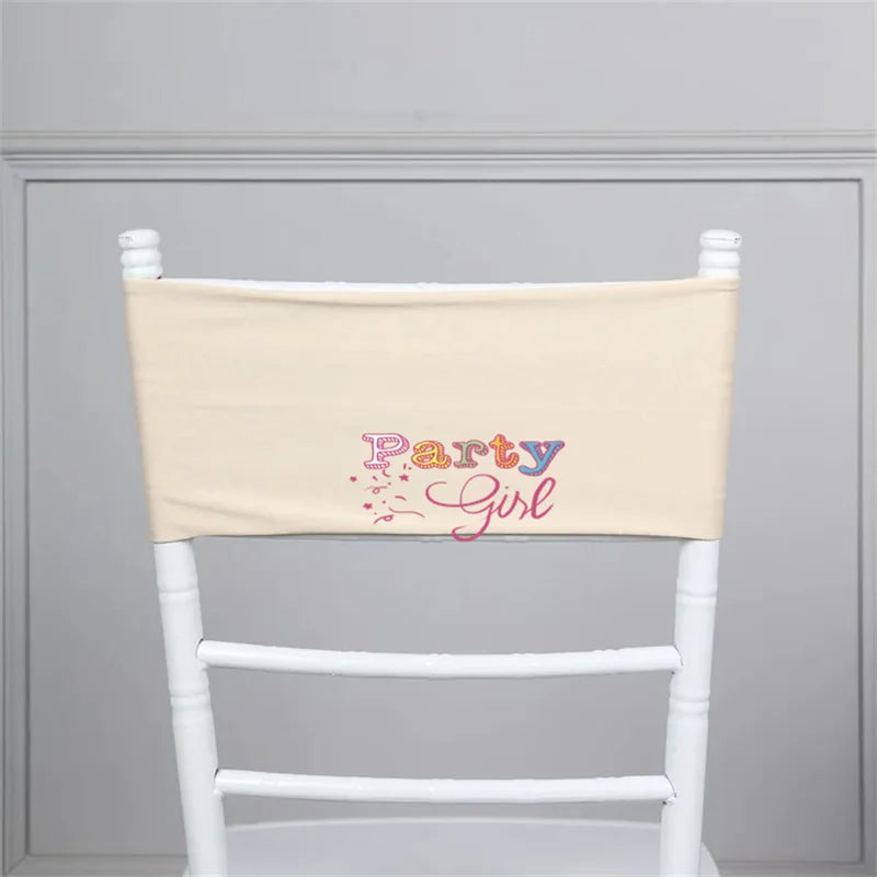 Blush Double Layer Lycra Chair Band Spandex Chair