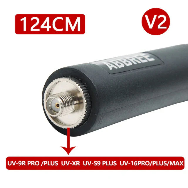 ABBREE Walkie Talkie Foldable CS Tactical Antenna For