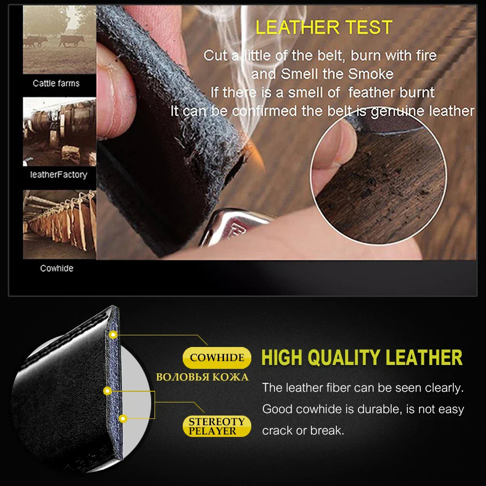 Genuine Leather Belt Top Quality Men's Belt Luxury
