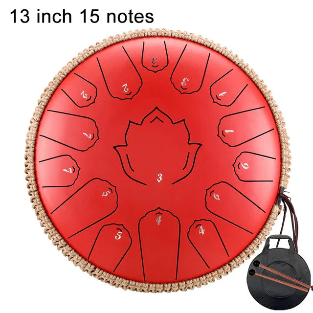 Hluru Music Drum 15 Notes Glucophone Steel Tongue