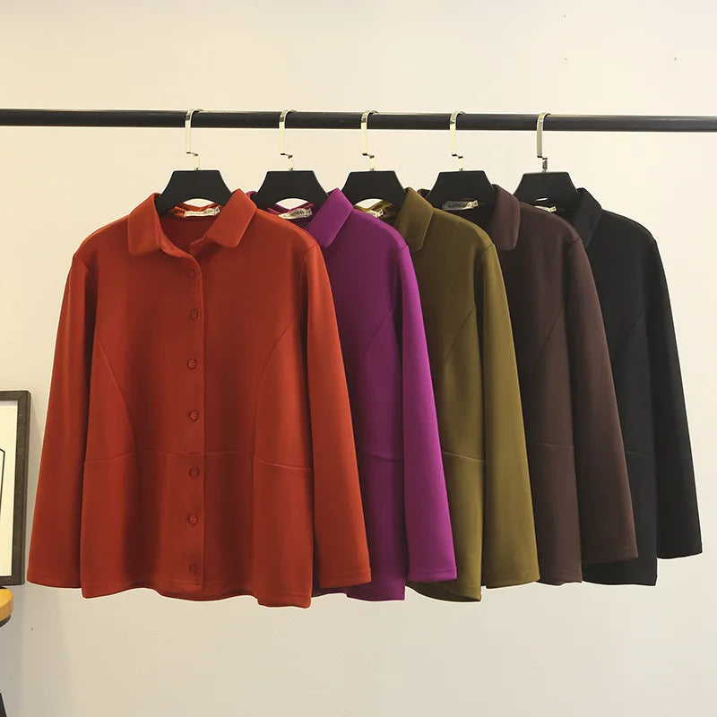 Womens Plus Size Jacket Autumn Casual Clothing Fashion