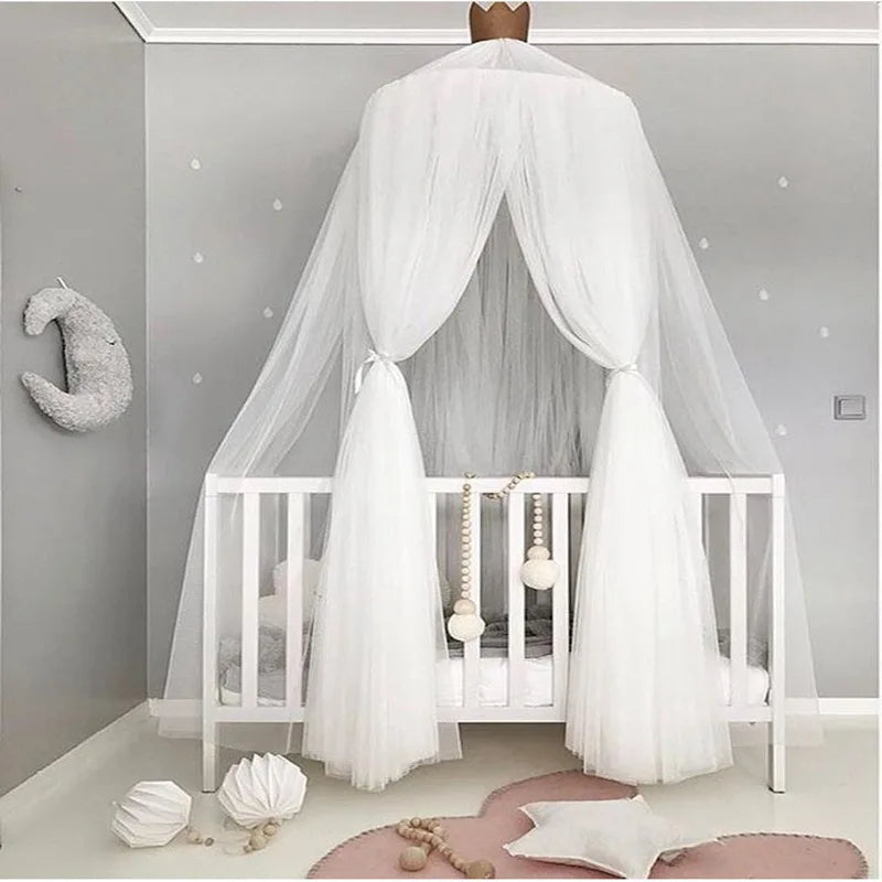 Nordic Princess Crown Dome Tent Mosquito Net 7-layer
