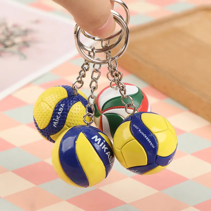 1xFashion PVC Volleyball Keychain Ornaments Business Volleyball Gifts