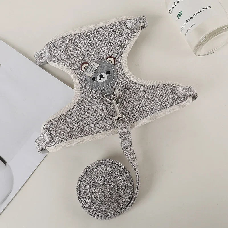 Cute Rabbit Harness Leash Set Bunny Soft Padded