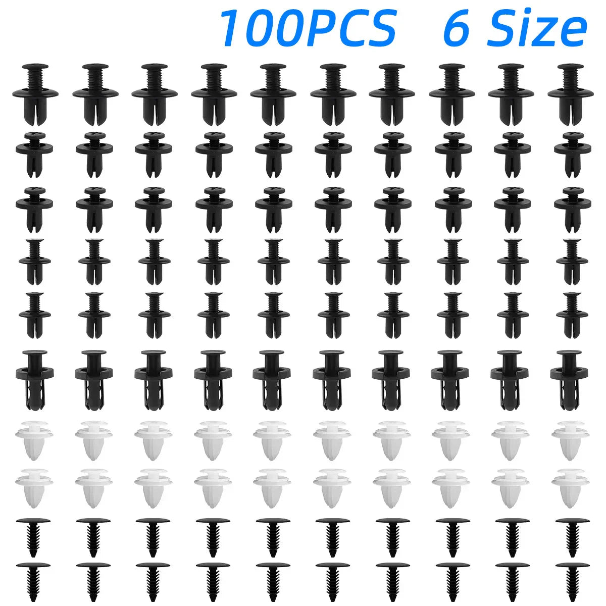 100PCS Clips Auto Fastener Car Fastener Clip Remove
