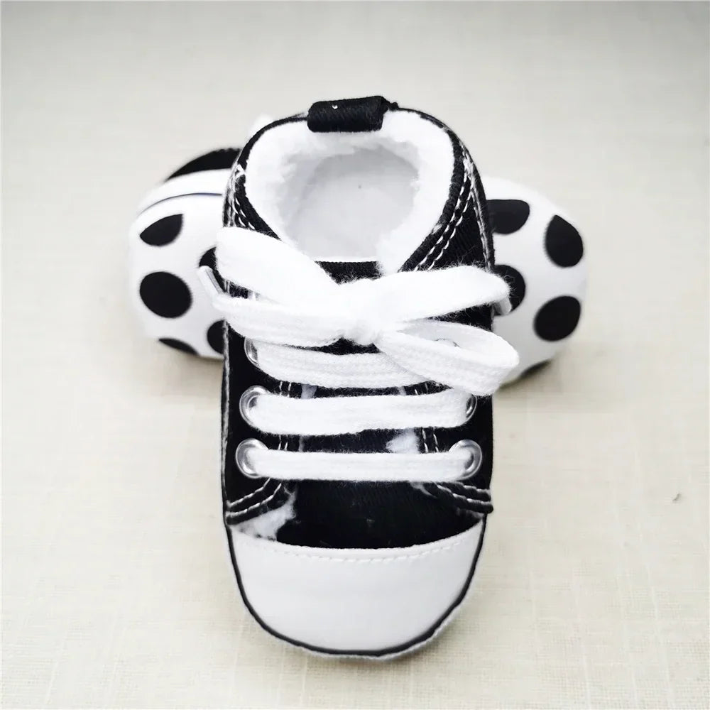 Baby Canvas Classic Sneakers Newborn Print Star Sports