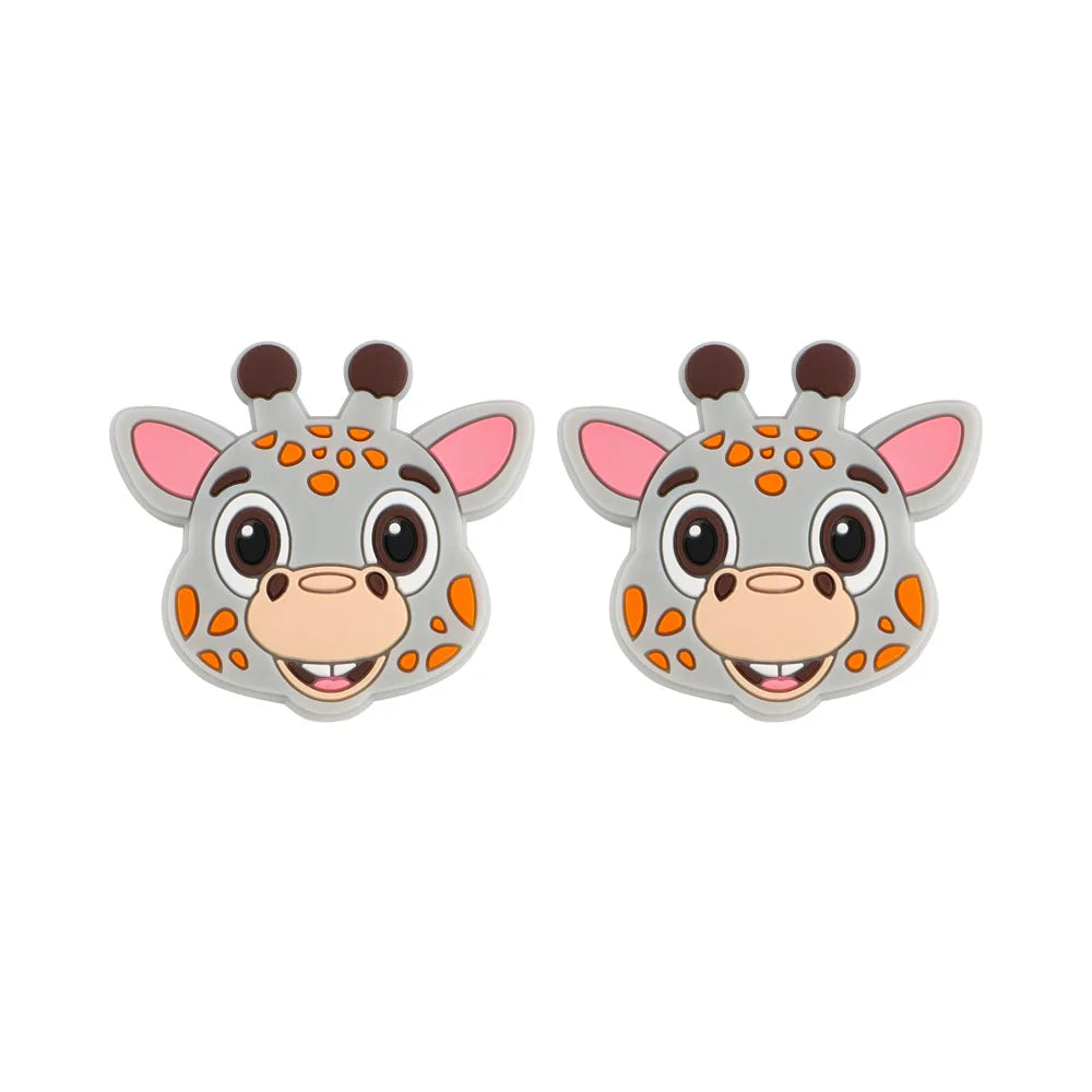 510 Pieces Brand New Giraffe Head Silicone Animal