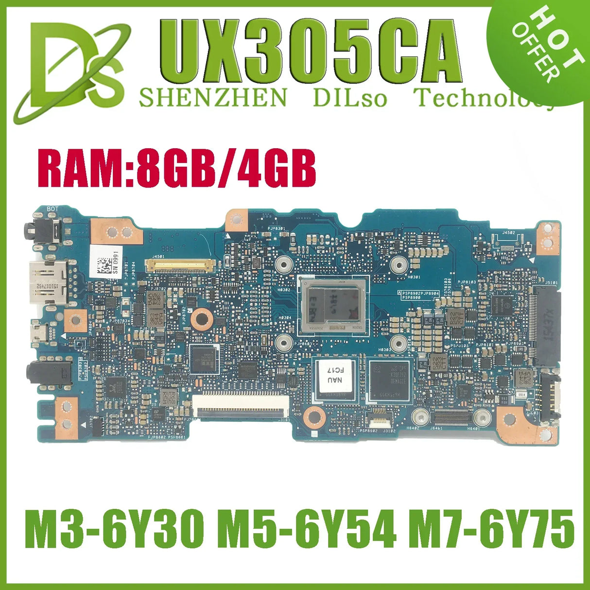 KEFU UX305CA With M3-6Y30 M5 CPU 4GB 8G