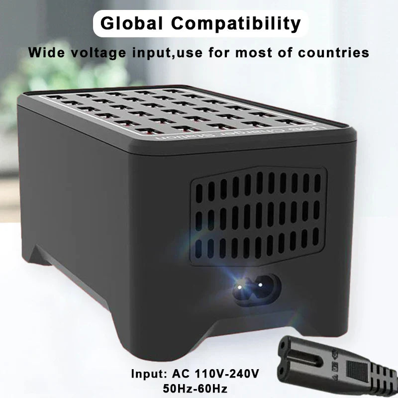 USB Charger 10 15 20 25 30 Ports