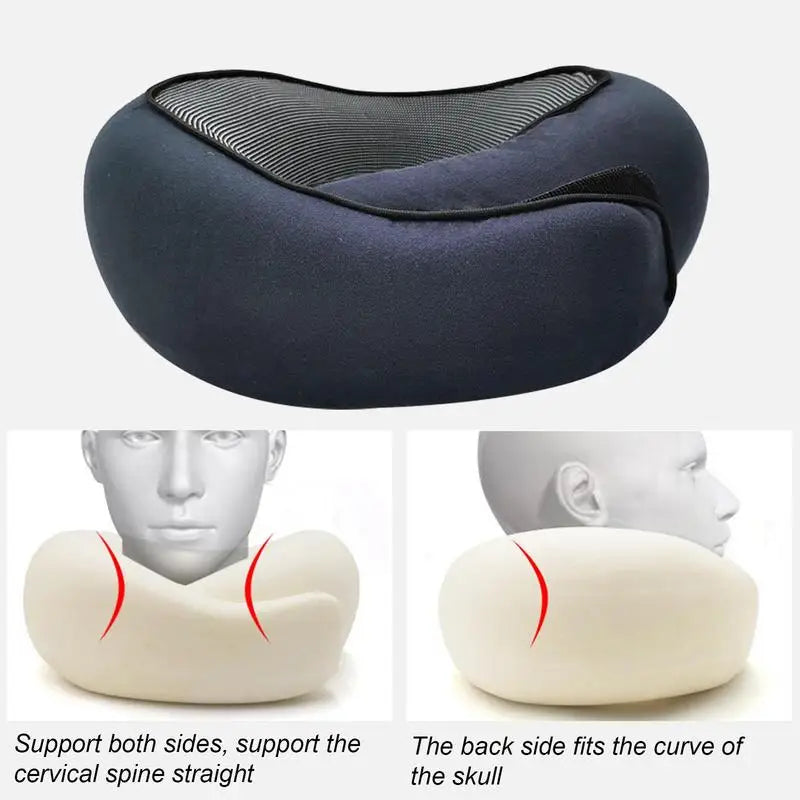 Travel Pillow Memory Foam Neck Support For Flight