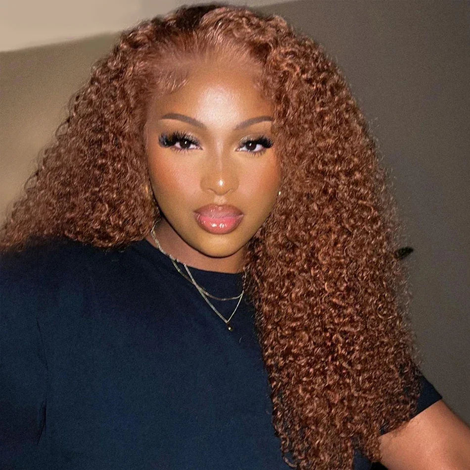 13x4 Glueless Deep Curly Chocolate Brown Lace Front