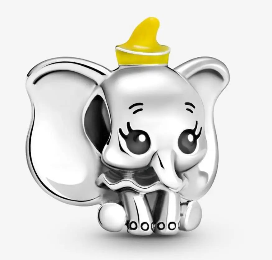 Disney Blue Enamel Ice Snow Olaf Pendant Fit