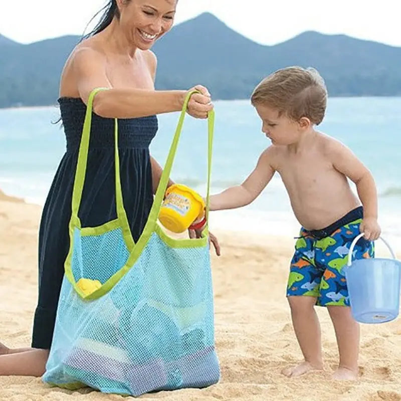 Children Sand Away Protable Mesh Bag Kids Bath