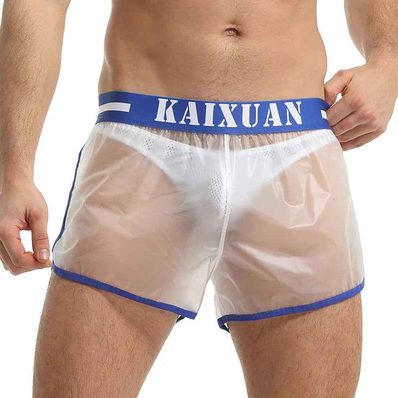 Swimwear Men Beachwear Transparent Quick Dry Waterproof Board