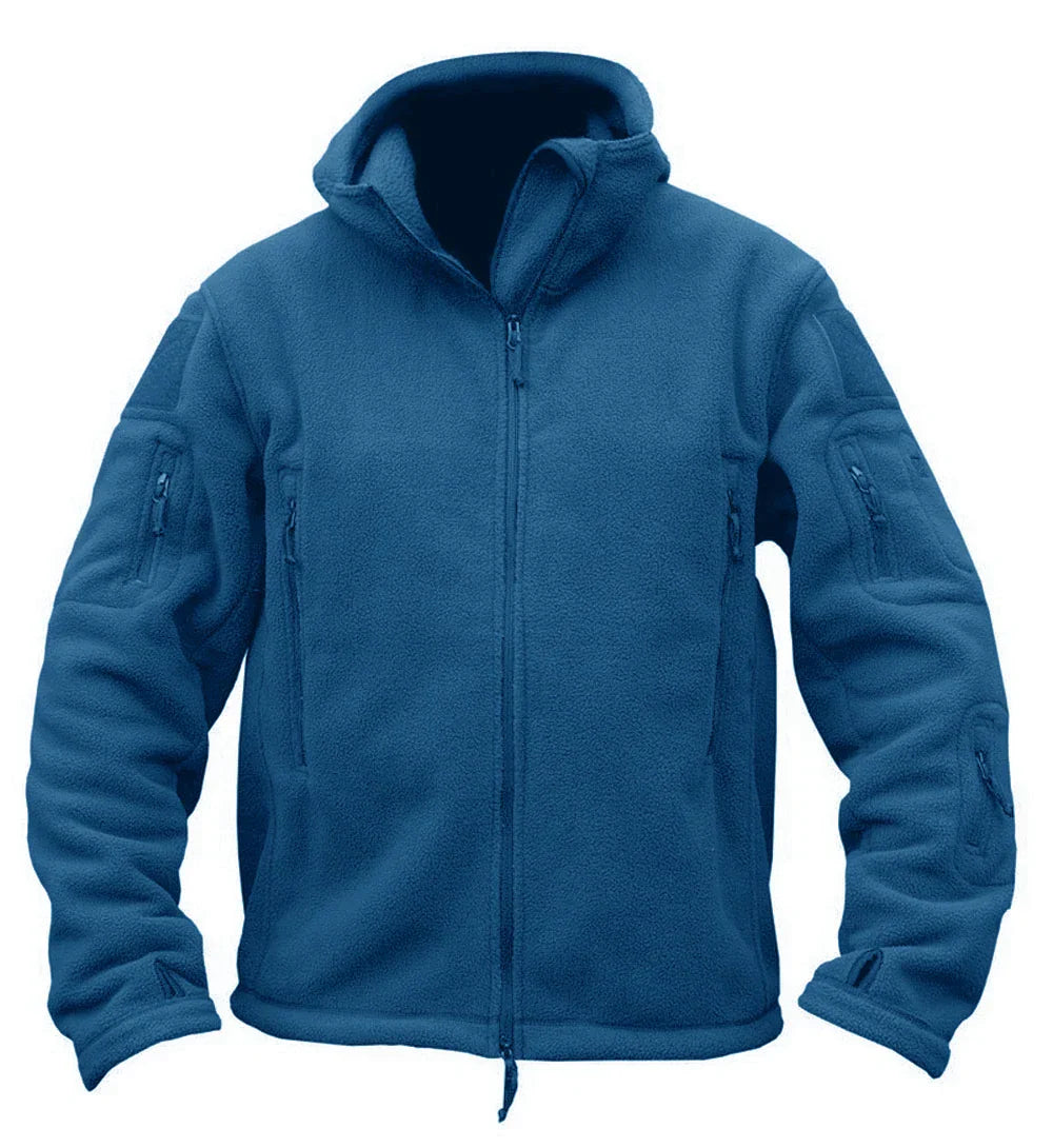 TACVASEN Winter Hooded Fleece Jackets Mens Zipper Pockets