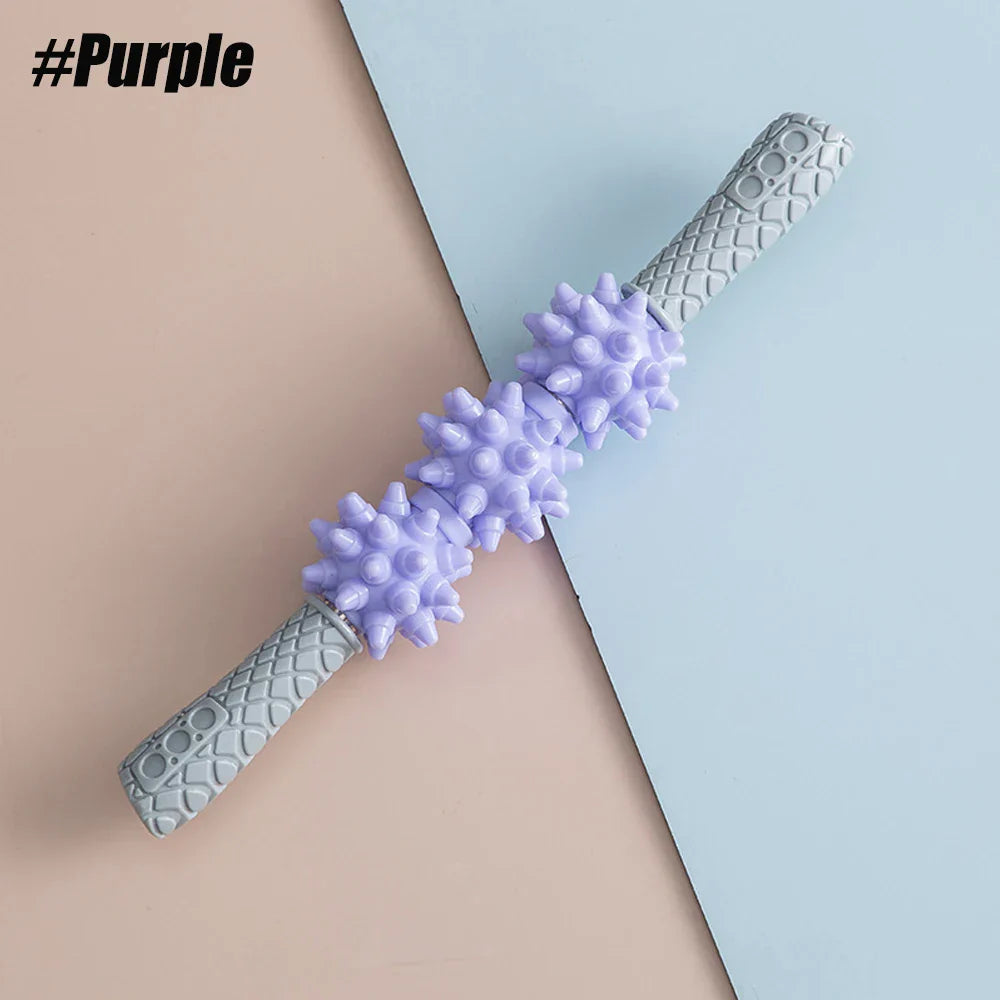 Yoga 3 Balls Massage Roller Stick Trigger Point