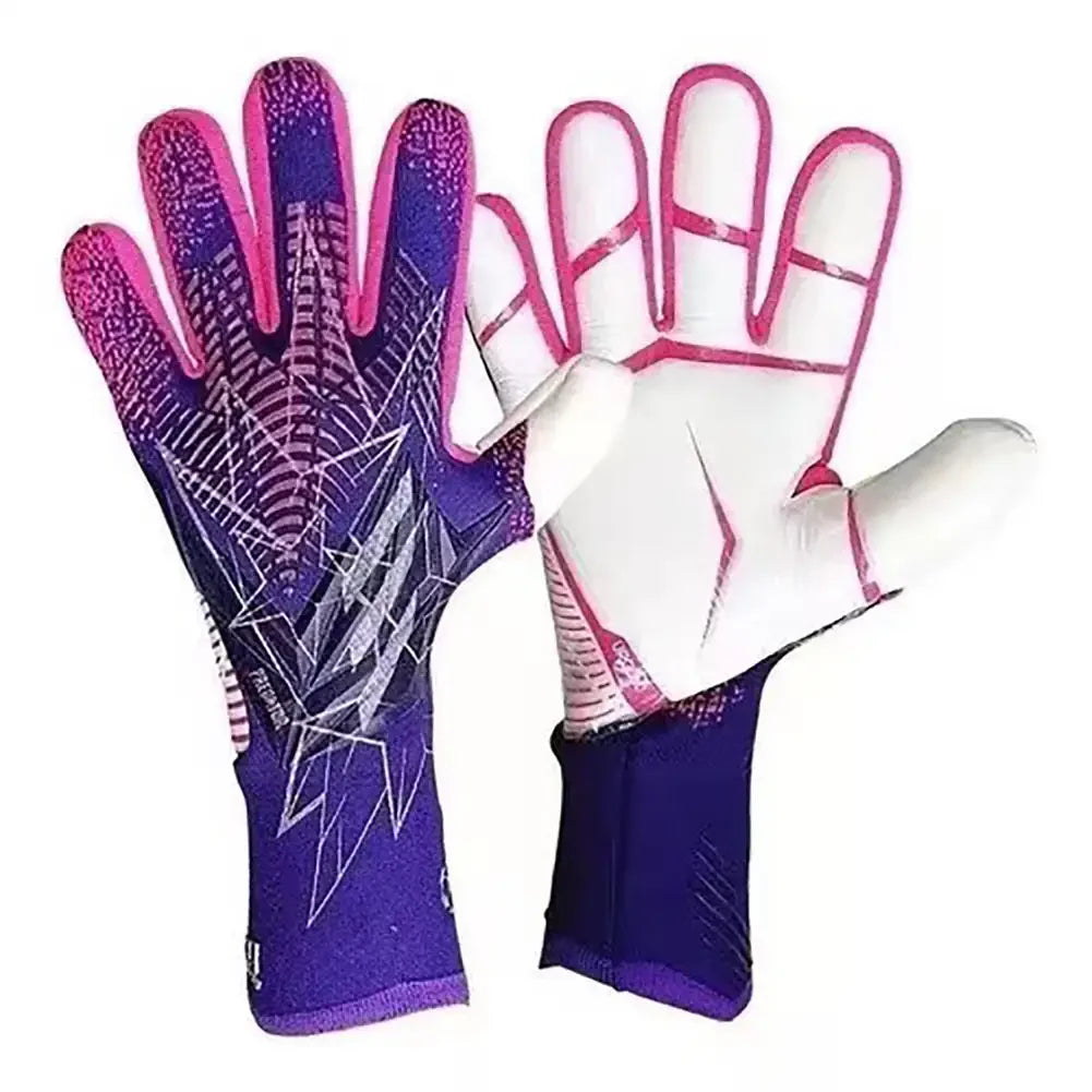 Kids Adults Thicken Latex Goalkeeper Gloves Goalie Gloves