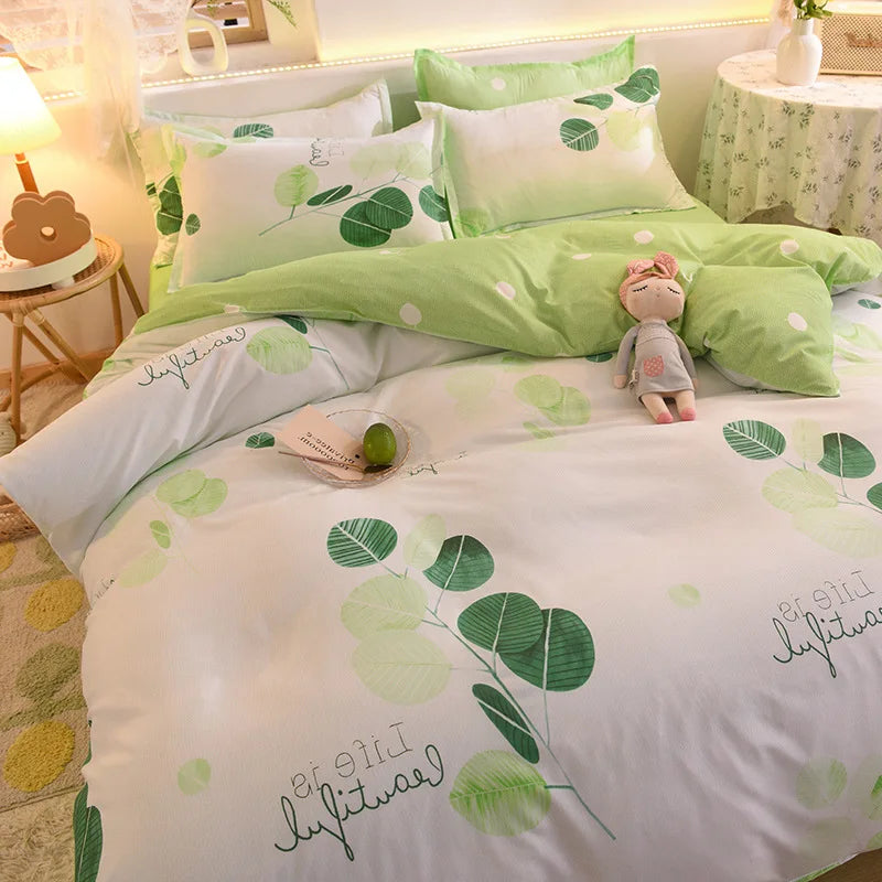 Cute Bedding Set Men Women Duvet Cover Bed