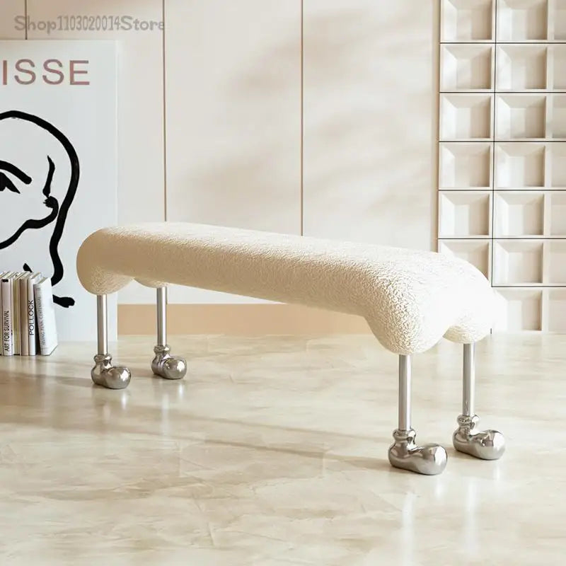 Cream Style Dog Stool Dining Chair Clothing Store
