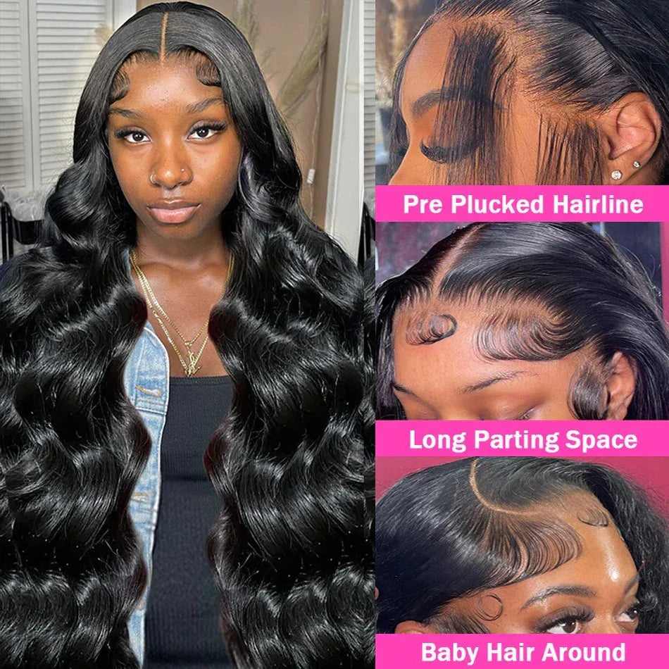 Luvin 250% Body Wave 13x6 Lace Frontal Wigs