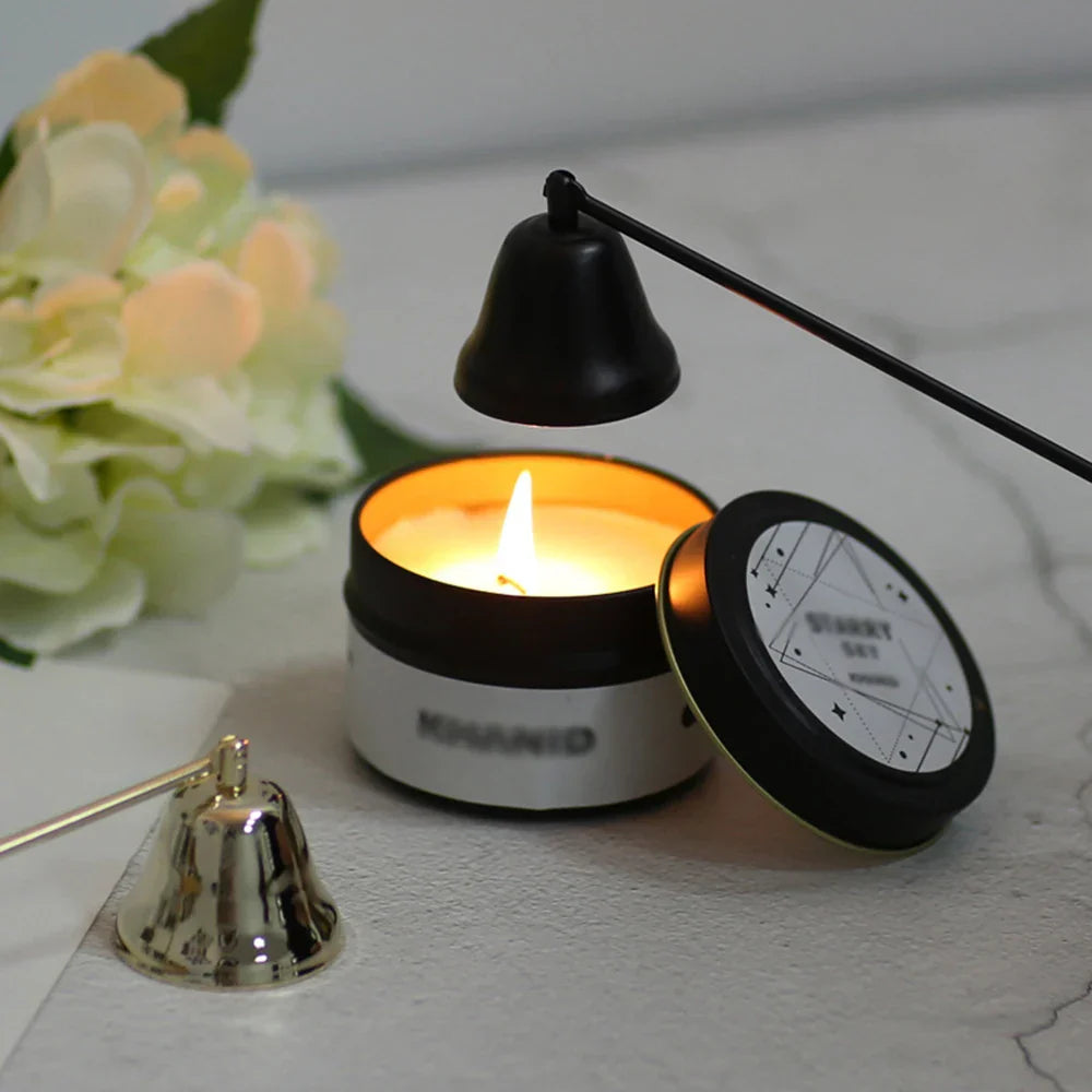 Stainless Steel Smokeless Candle Wick Bell Snuffer Home