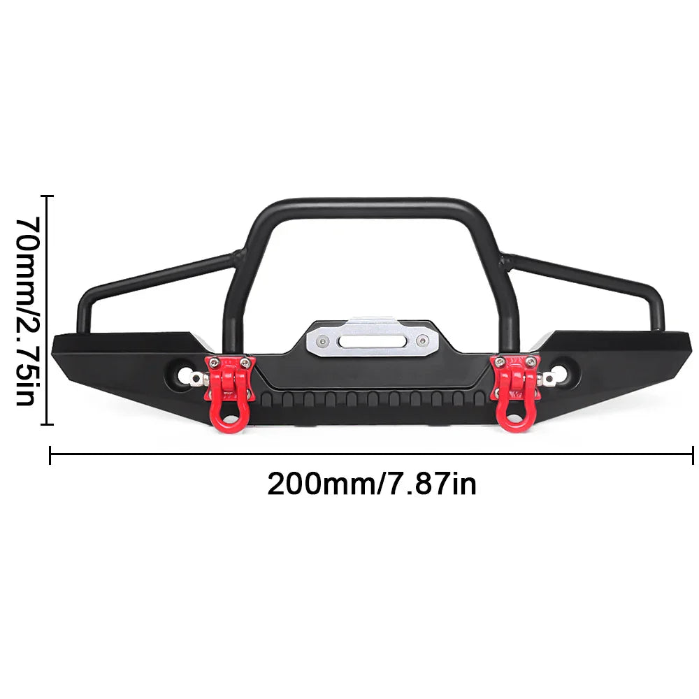 INJORA Metal Front Rear Bumper Led Lights 1/10
