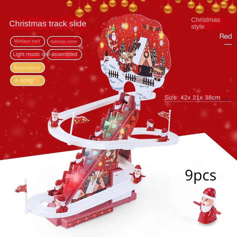 New Santa Claus Climbing Stairs Early Education Electric