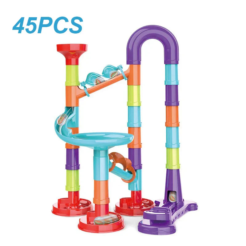 Marble Run Race Track Building Blocks Kids 3D