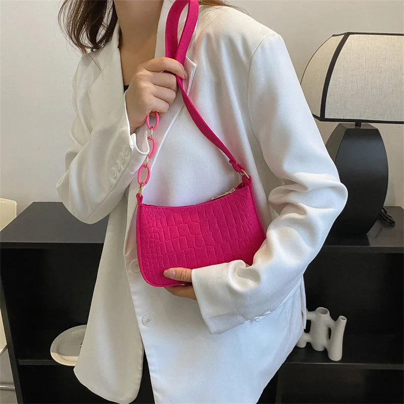 2023 Felt Shoulder Bags for Women Women's Subaxillary