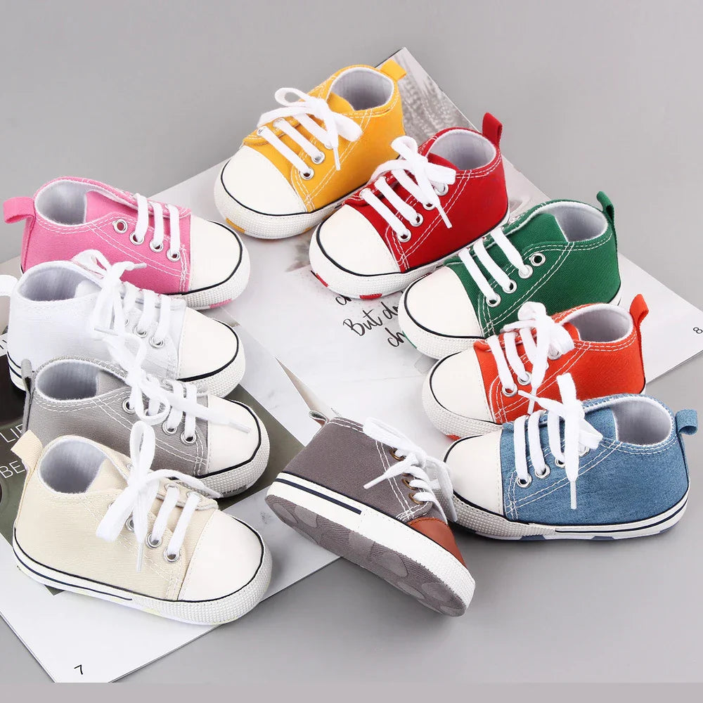 Baby Canvas Classic Sports Sneakers Newborn Baby Boys