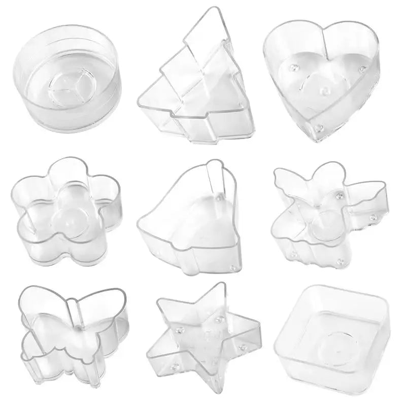 5Pcs Heart Empty Candle Cup Tea Light Cups