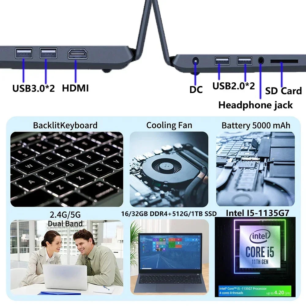 Newest Business Laptops 11th Generation Gaming Notebooks I5