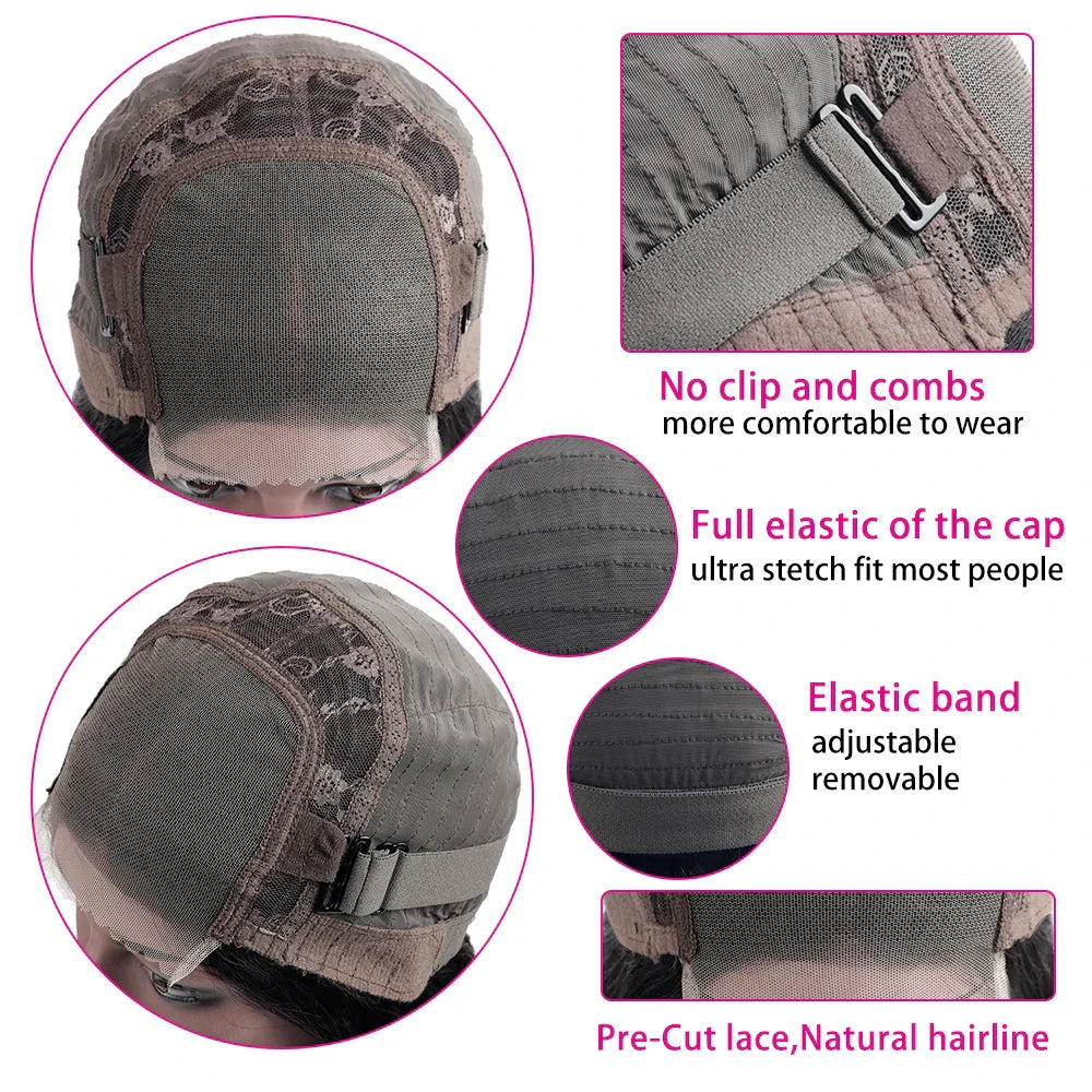 Wear And Go Glueless Wig Malaysian Straight 5x5