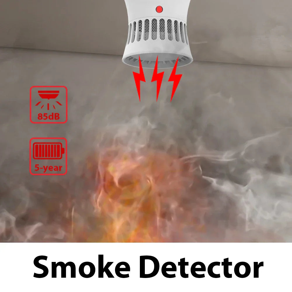 CPVAN Smoke Detector 85db Sound Independent Fire Alarm