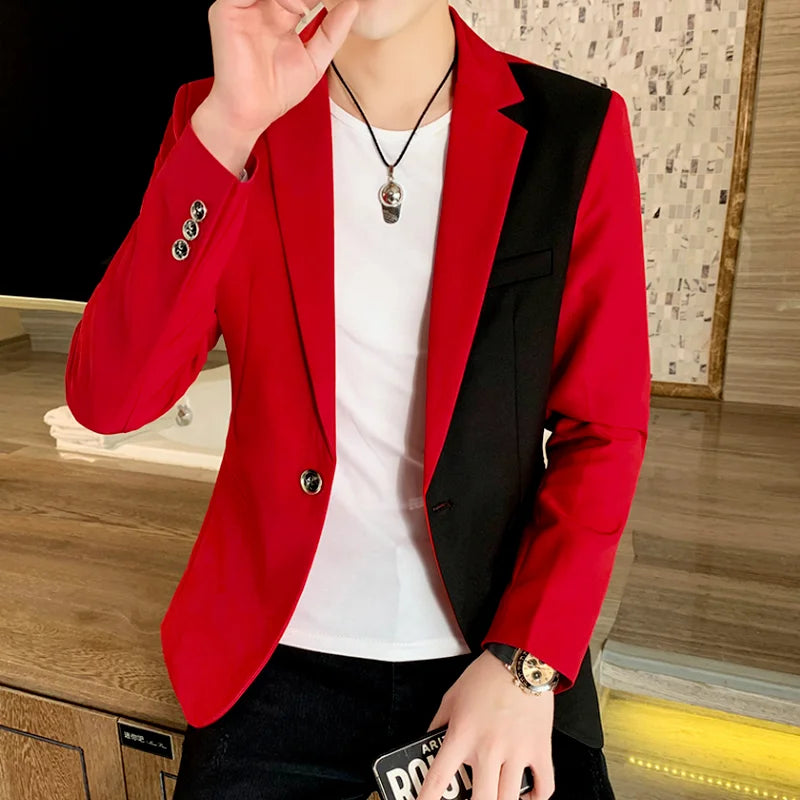 Men Blazer Slim Fit 2024 Autumn New Hot