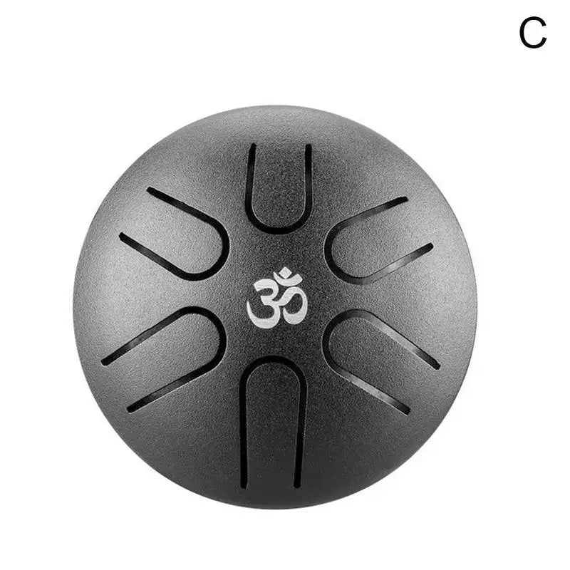 HLURU 3 Inches Steel Tongue Drum 6 Notes