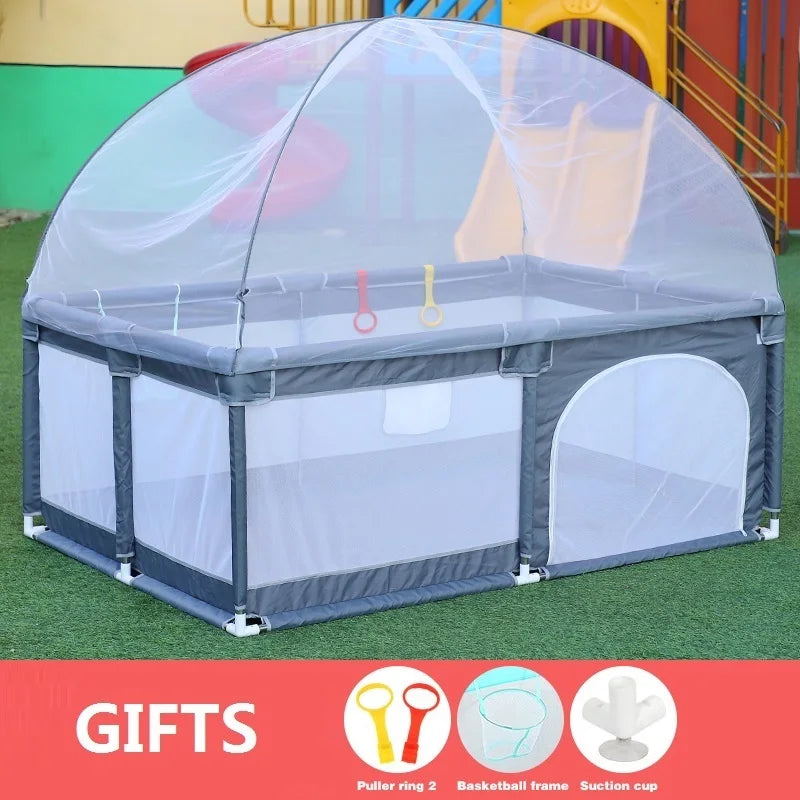 IMBABY Baby Playpens Mosquito Net Playpen Children Safety