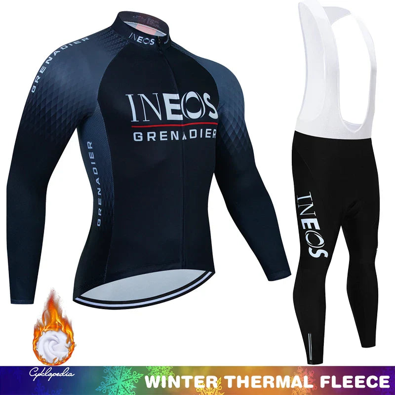 Winter Thermal Fleece Cycling Clothing Mtb Man Laser