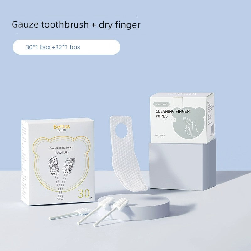 Beipisi Baby Oral Cleaner Gauze Finger Covers Toothbrush